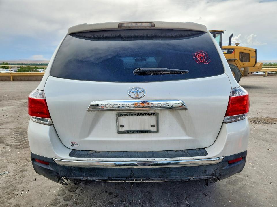 2013 Toyota Highlander VIN 5TDZA3EH8DS036347 COPART salvage auction — FRONT END, Nm - Cert Of Title-Salvage, sold $2,800 on 2026-07-13 (photo 6)