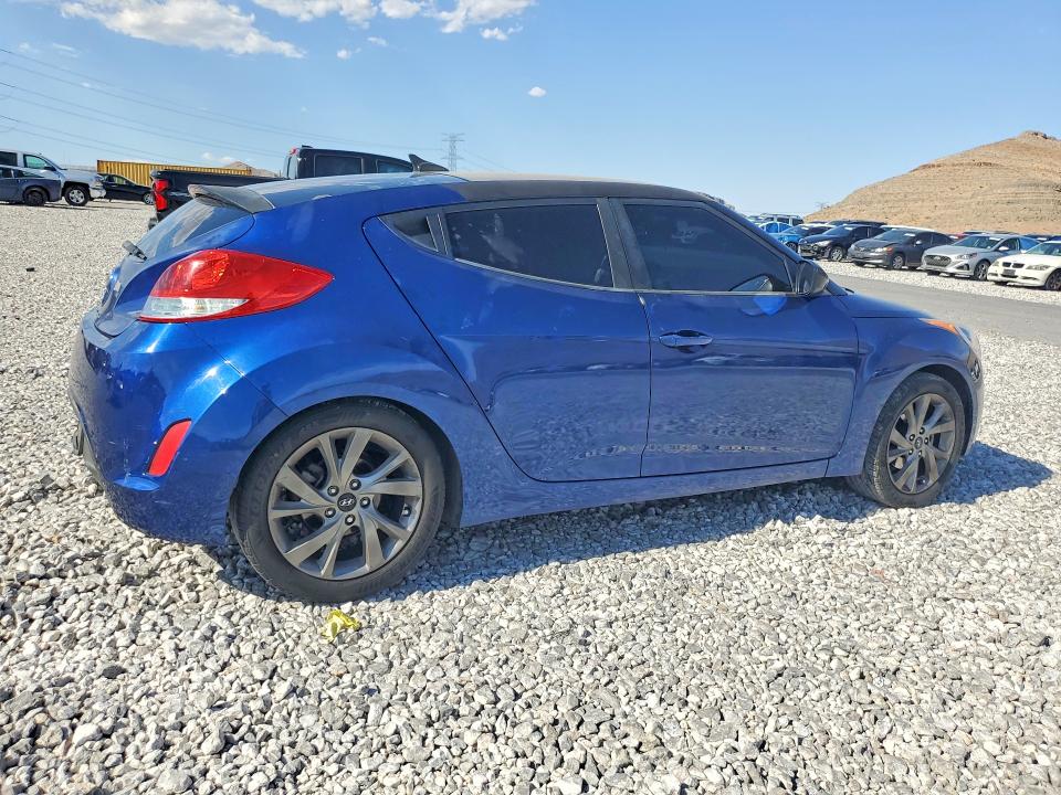 2016 Hyundai Veloster VIN KMHTC6AD4GU282490 COPART salvage auction — REAR END, Nv - Salvage Title, sold $850 on 2026-07-20 (photo 3)