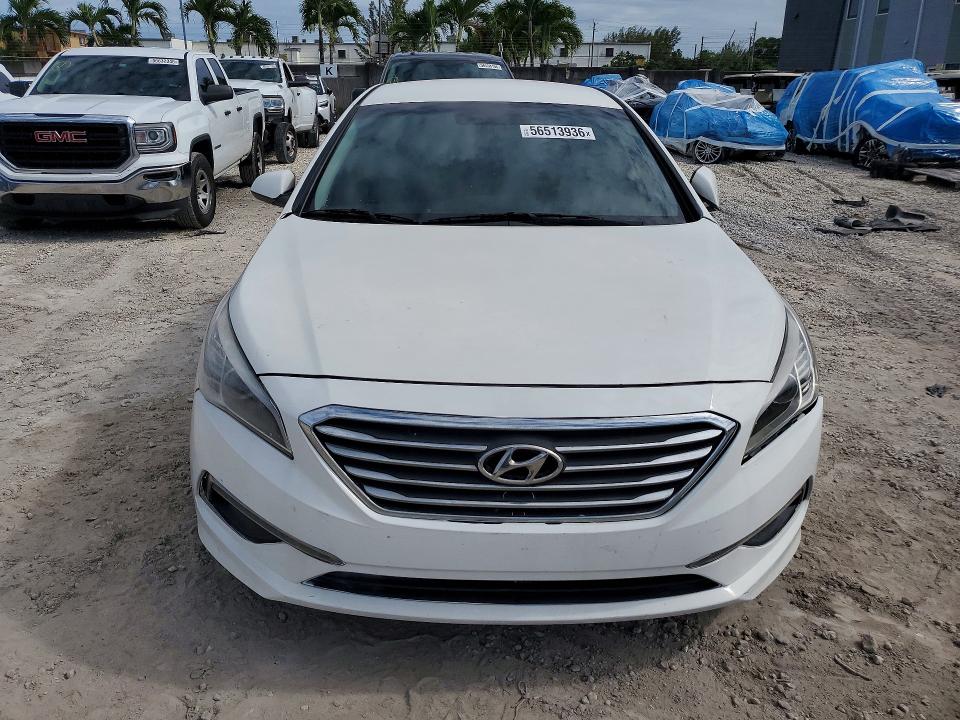 2015 Hyundai Sonata VIN 5NPE24AF2FH005514 COPART salvage auction — FRONT END, Fl - Cert Of Title-Rebuilt, sold $1,300 on 2026-07-31 (photo 5)