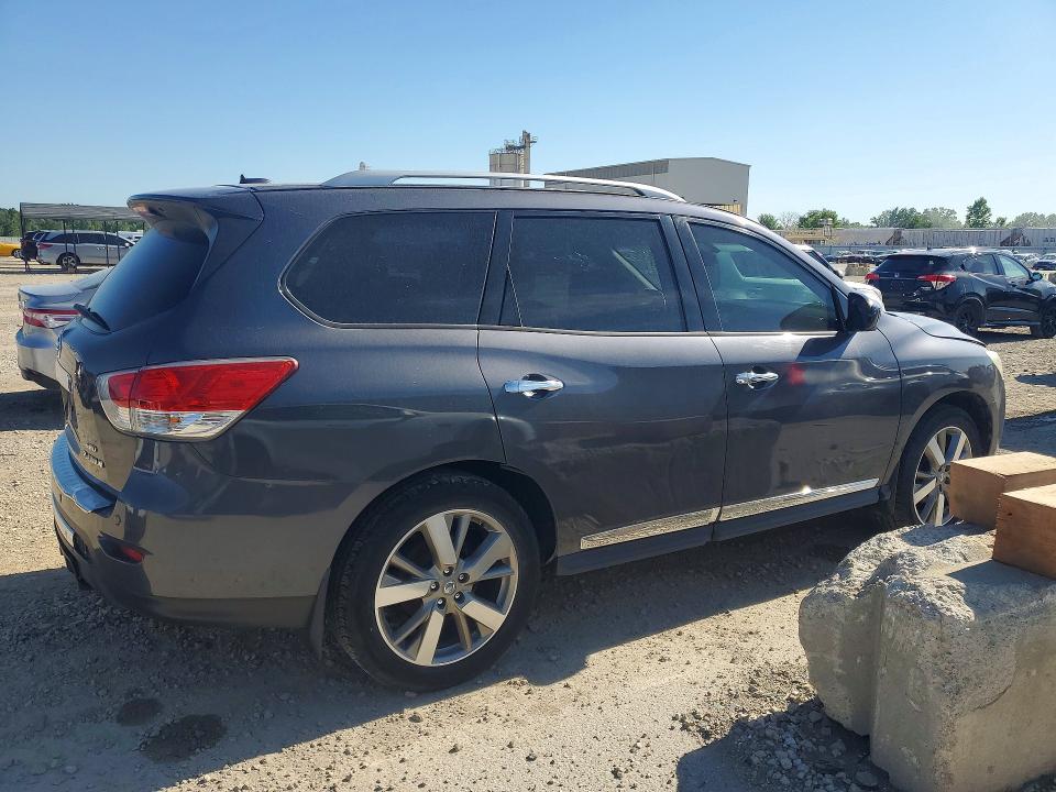 2014 Nissan Pathfinder VIN 5N1AR2MM8EC716679 COPART salvage auction — REAR END, KS - CERT OF TITLE-REBUILT SALVAGE, sold $550 on 2026-07-02 (photo 3)
