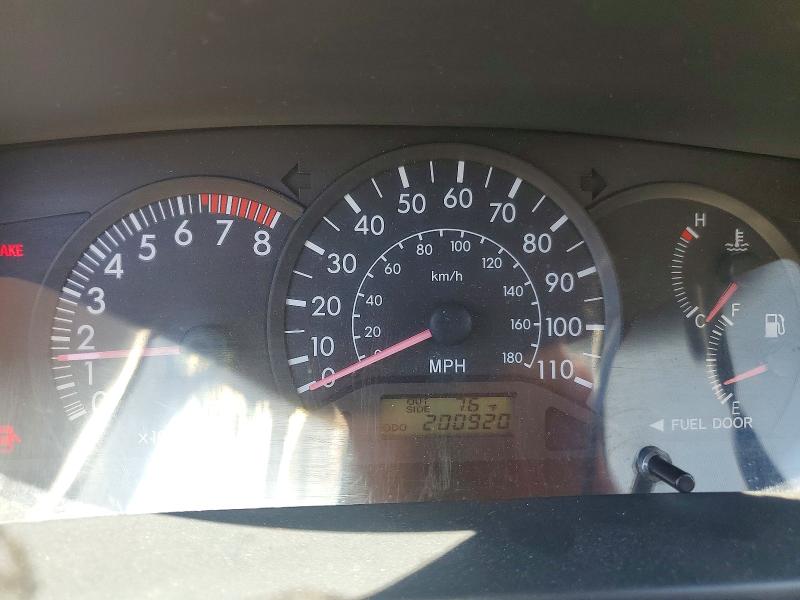 2003 Toyota Corolla VIN JTDBR32E630032982 COPART salvage auction — MINOR DENT/SCRATCHES, Ca - Salvage Certificate, sold $850 on 2026-07-06 (photo 9)