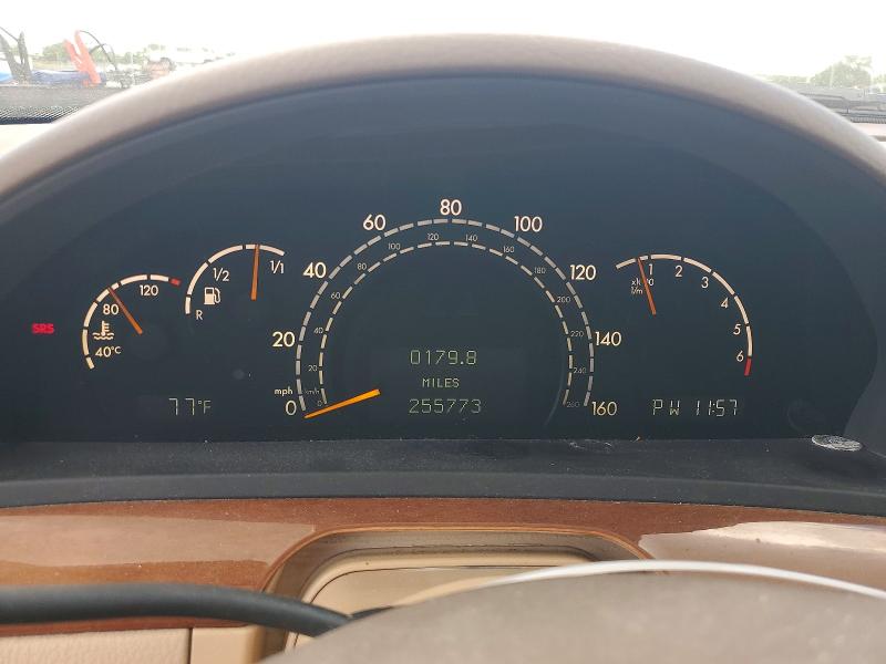 2000 Mercedes-benz S class VIN WDBNG70J1YA086877 COPART salvage auction — MINOR DENT/SCRATCHES, Oh - Certificate Of Title, sold $500 on 2026-07-06 (photo 9)