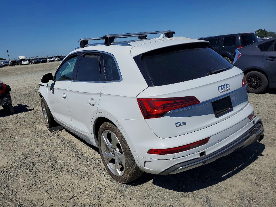 2021 Audi Q5 VIN WA1CAAFY8M2009059 COPART salvage auction — FRONT END, CA - SALVAGE CERTIFICATE, sold $4,450 on 2026-07-21 (photo 2)