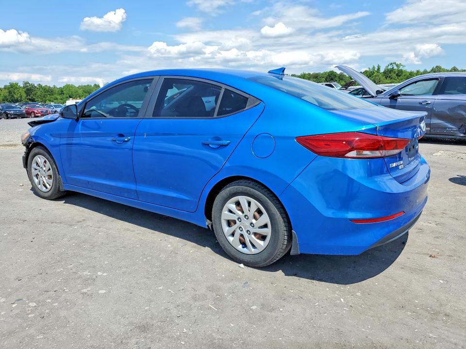 2017 Hyundai Elantra VIN KMHD74LF6HU384290 COPART salvage auction — FRONT END, Va - Cert Of Title - Salvage, sold $2,000 on 2026-07-29 (photo 2)