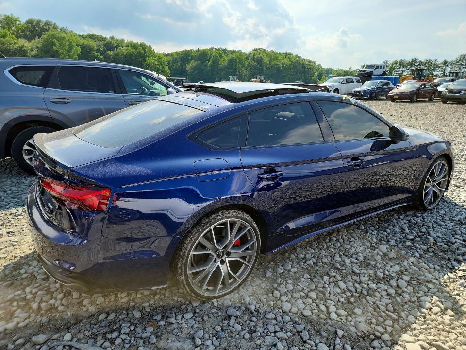 2025 Audi A5 VIN WAUFACF59SA018146 COPART salvage auction — WATER/FLOOD, Nj - Cert Of Title-Salvage Flood, sold $9,100 on 2026-07-29 (photo 3)