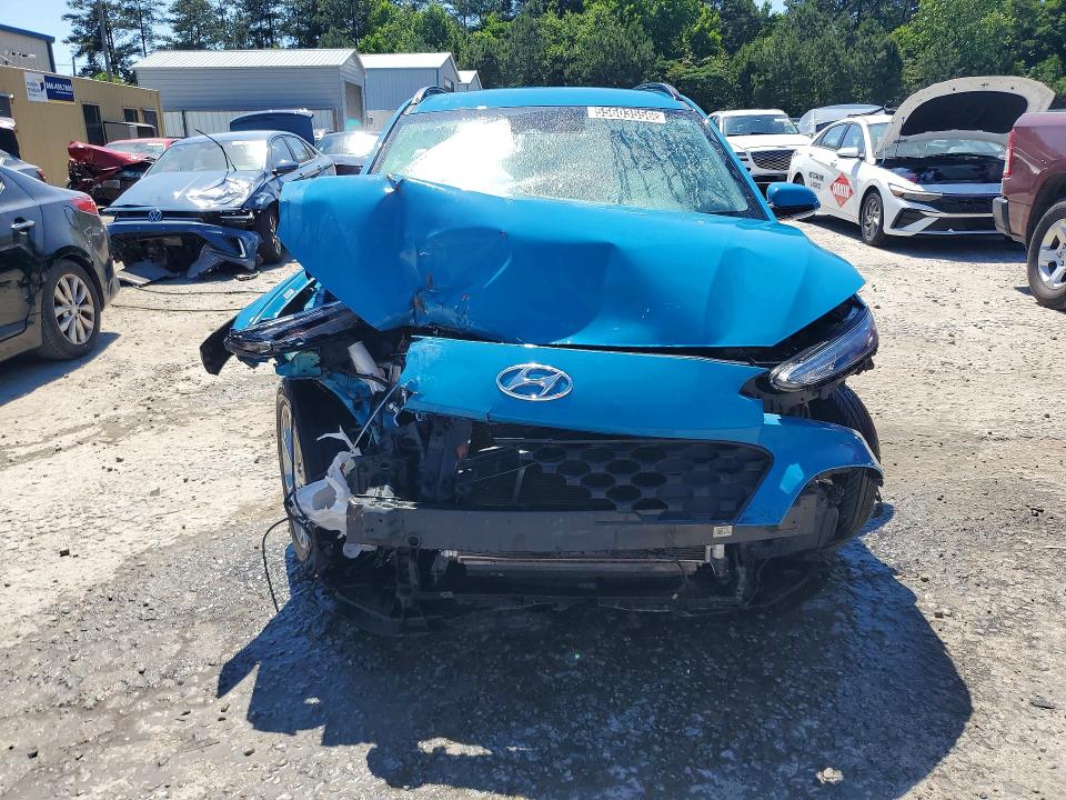 2023 Hyundai Kona VIN KM8K62AB7PU977878 COPART salvage auction — FRONT END, Ga - Certificate Of Title, sold $2,200 on 2026-07-07 (photo 5)