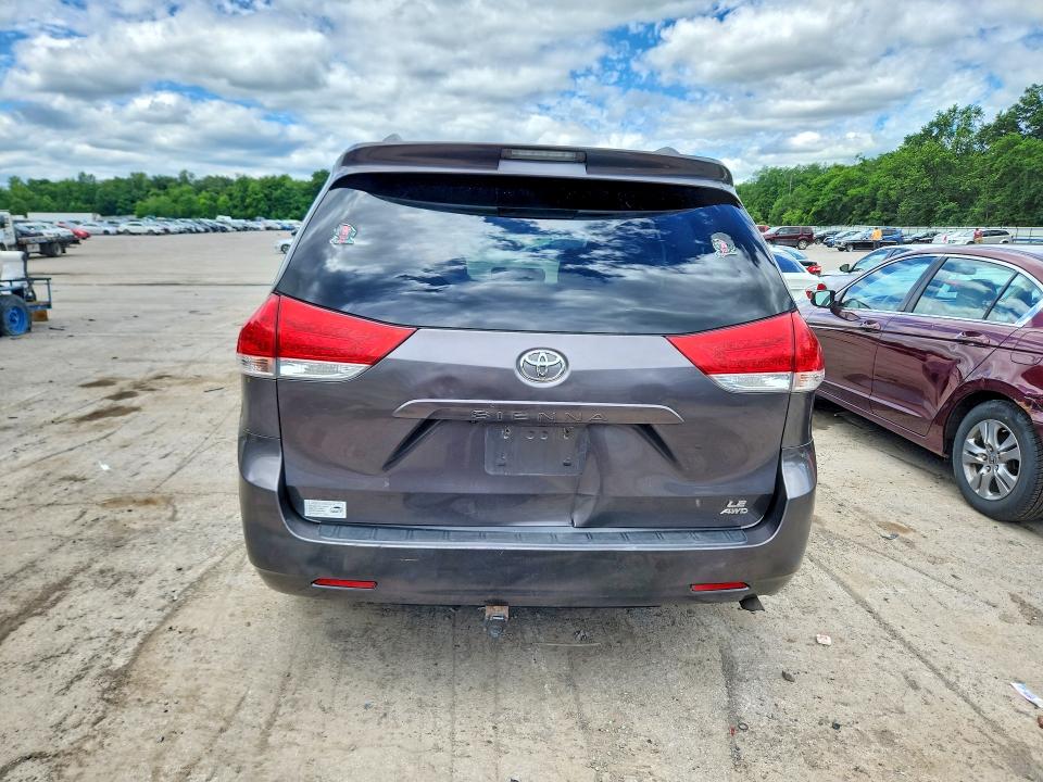 2012 Toyota VIN 5TDJK3DC9CS047355 COPART salvage auction — REAR END, Pa - Certificate Of Salvage, sold $925 on 2026-07-02 (photo 6)