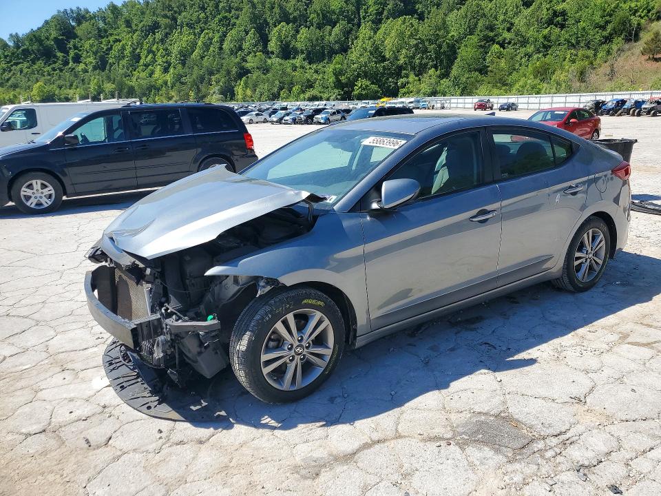 2018 Hyundai Elantra VIN KMHD84LF5JU518757 COPART salvage auction — FRONT END, Oh - Cert Of Title-Salvage, sold $1,850 on 2026-07-09 (photo 1)