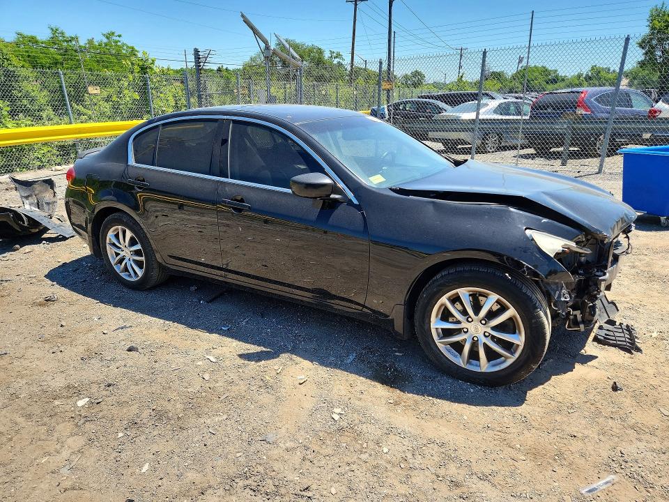 2009 Infiniti G VIN JNKCV61F19M361259 COPART salvage auction — FRONT END, Md - Cert Of Salvage > 75% Damage, sold $400 on 2026-07-02 (photo 4)