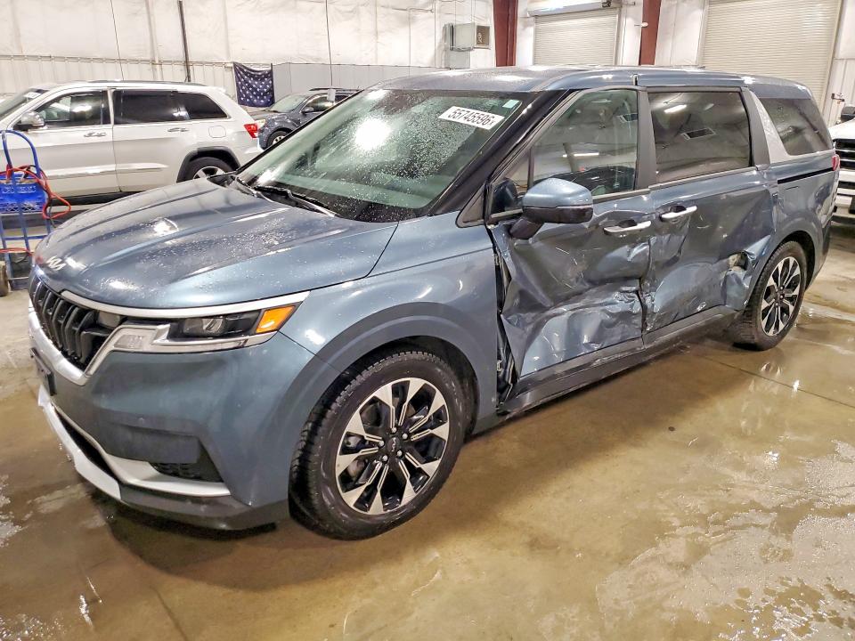 2022 Kia Carnival VIN KNDNC5H35N6144592 — COPART salvage auction photo
