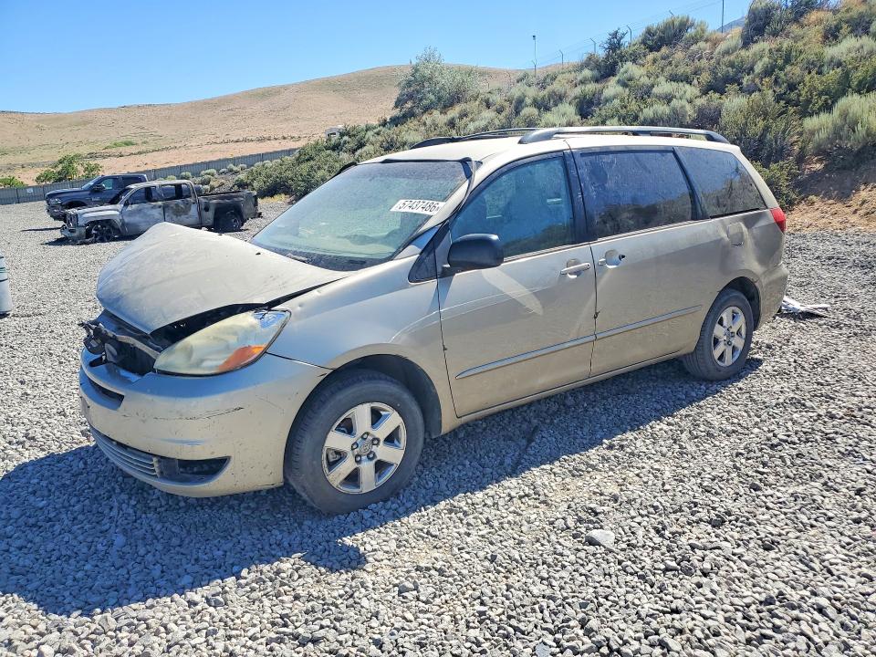 2005 Toyota Sienna VIN 5TDZA23C95S356845 COPART salvage auction — FRONT END, Ca - Certificate Of Title, sold $100 on 2026-07-23 (photo 1)