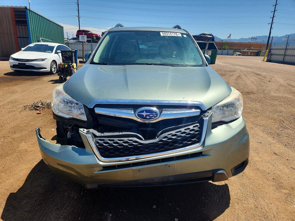 2014 Subaru Forester VIN JF2SJAGC0EH494110 COPART salvage auction — FRONT END, Co - Dis/Dlr/Exp Only Clean Title, sold $1,100 on 2026-07-27 (photo 5)