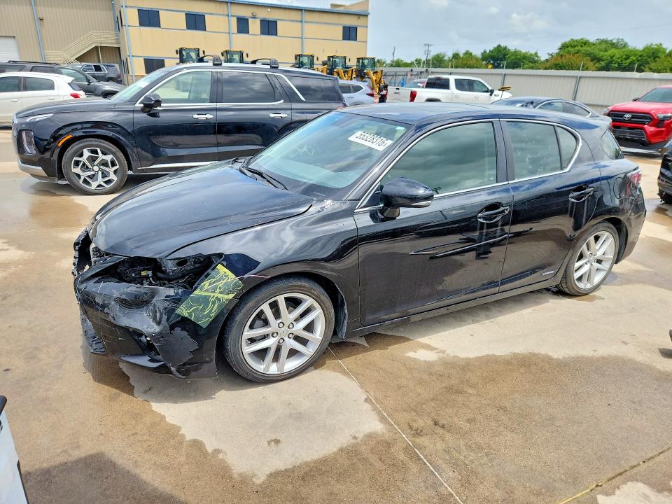 2015 Lexus Ct VIN JTHKD5BHXF2250810 COPART salvage auction — FRONT END, Tx - Salvage Vehicle Title, sold $3,700 on 2026-08-01 (photo 1)