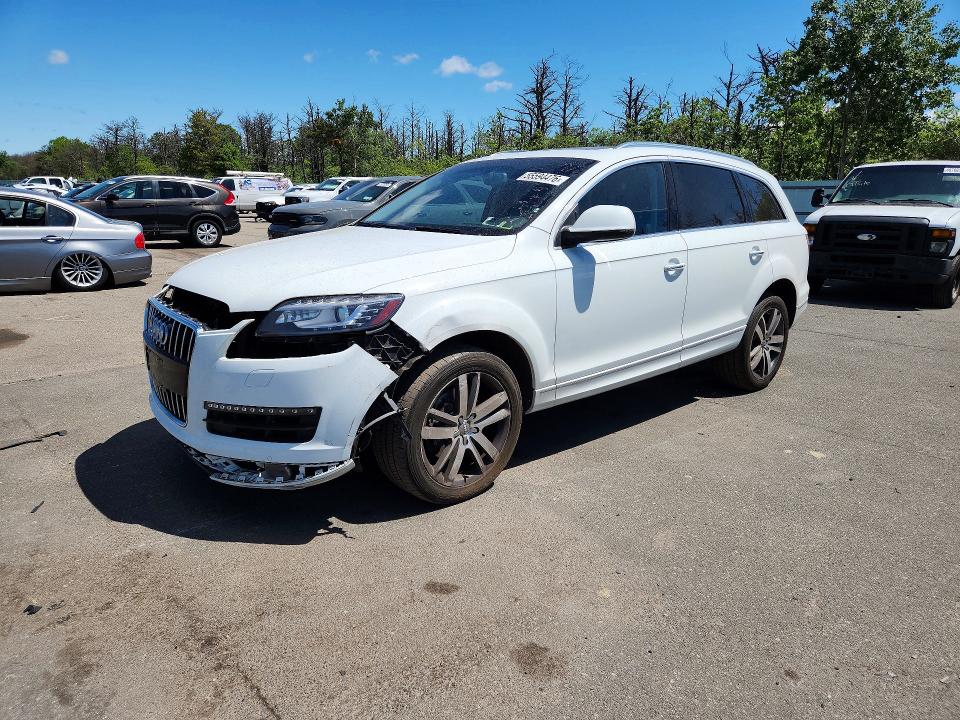 2015 Audi Q7 VIN WA1LGAFE9FD014671 COPART salvage auction — FRONT END, Ny - Mv-907A Salvage Certificate, sold $2,500 on 2026-07-06 (photo 1)