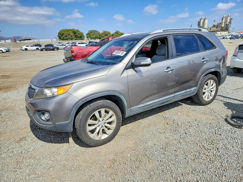 2011 Kia Sorento VIN 5XYKT4A23BG121576 COPART salvage auction — REAR END, CA - SALVAGE CERTIFICATE, sold $1,800 on 2026-07-31 (photo 1)