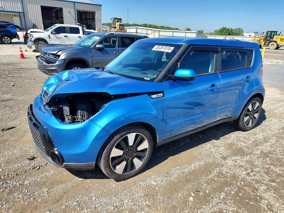 2016 Kia Soul VIN KNDJP3A56G7331193 COPART salvage auction — FRONT END, Ky - Cert Of Title-Salvage, sold $675 on 2026-07-09 (photo 1)