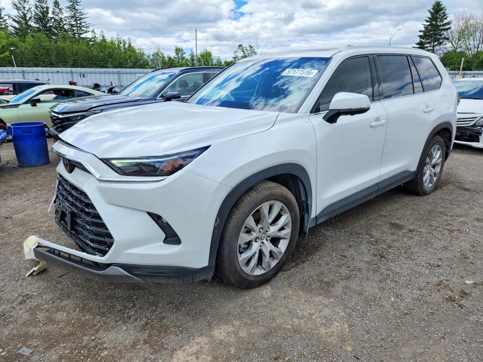 2026 Toyota Highlander VIN 5TDACAB5XTS079477 COPART salvage auction — FRONT END, On - Permit No Brand - Unfit, sold $26,500 on 2026-07-23 (photo 1)