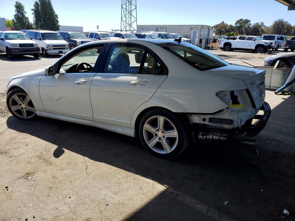 2011 Mercedes-benz C class VIN WDDGF5EB7BR174821 COPART salvage auction — REAR END, CA - SALVAGE CERTIFICATE, sold $1,550 on 2026-07-14 (photo 2)