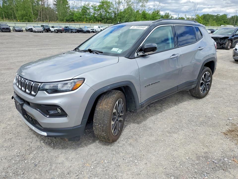 2022 Jeep Compass VIN 3C4NJDCB0NT155021 — COPART salvage auction photo