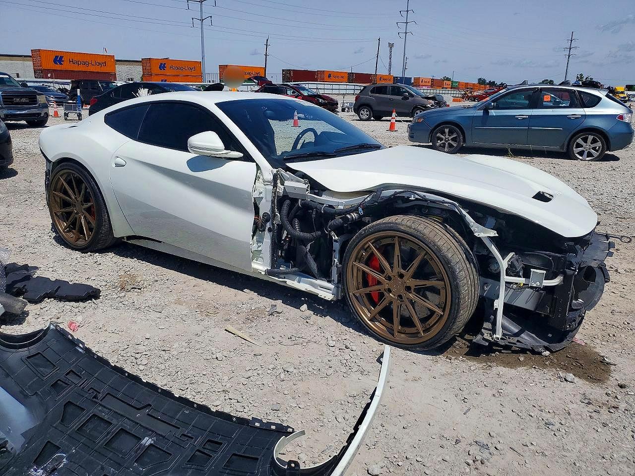 2014 Ferrari F12 Berlinetta VIN ZFF74UFA5E0198254 COPART salvage auction — Front End, OH - CERT OF TITLE-SALVAGE, sold $196,000 on 2026-08-07 (photo 4)