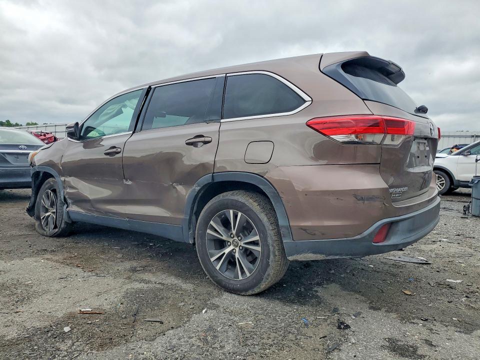 2019 Toyota Highlander VIN 5TDZARFH2KS048959 COPART salvage auction — FRONT END, Va - Cert Of Title - Salvage, sold $7,000 on 2026-07-15 (photo 2)