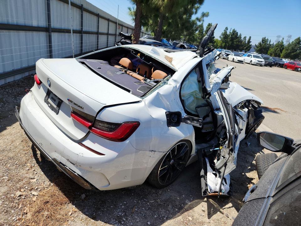 2020 BMW M340i VIN WBA5U7C03LFH04693 COPART salvage auction — ALL OVER, Ca - Salvage Certificate, sold $1,600 on 2026-07-28 (photo 3)
