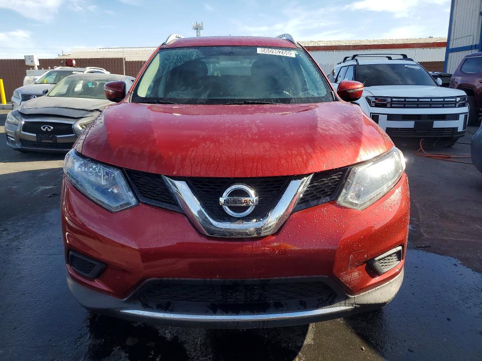 2016 Nissan Rogue VIN KNMAT2MT9GP727165 COPART salvage auction — MINOR DENT/SCRATCHES, Nv - Certificate Of Title, sold $6,800 on 2026-07-02 (photo 5)