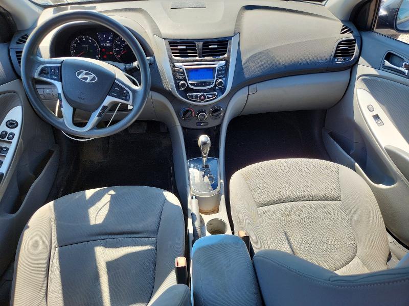 2013 Hyundai Accent VIN KMHCU4AE4DU576476 COPART salvage auction — FRONT END, NY - MV-907A SALVAGE CERTIFICATE, sold $650 on 2026-07-06 (photo 8)