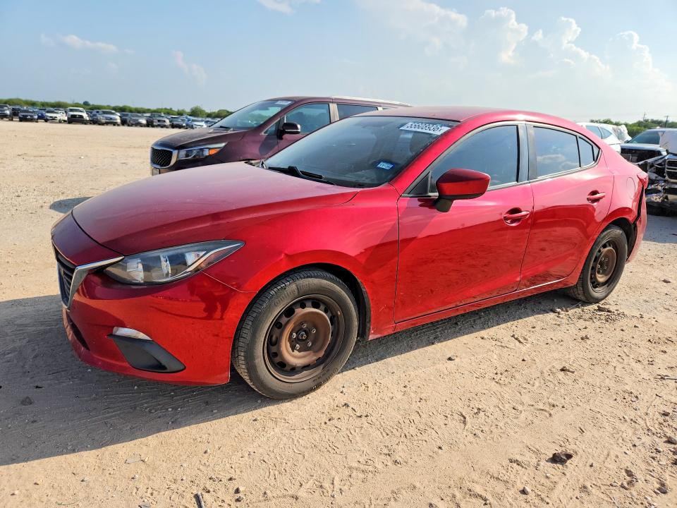 2015 Mazda VIN 3MZBM1U76FM158579 COPART salvage auction — REAR END, TX - SALVAGE VEHICLE TITLE, sold $1,600 on 2026-07-09 (photo 1)