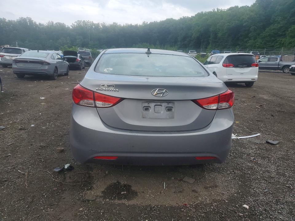 2012 Hyundai Elantra VIN KMHDH4AE0CU398833 COPART salvage auction — VANDALISM, Md - Certificate Of Title, sold $375 on 2026-07-23 (photo 6)