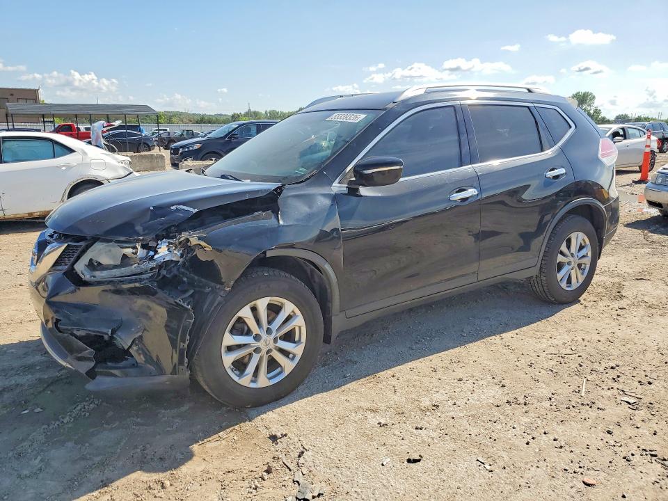 2015 Nissan Rogue VIN KNMAT2MV8FP539902 COPART salvage auction — FRONT END, Mo - Salvage Certificate Of Title, sold $625 on 2026-07-07 (photo 1)