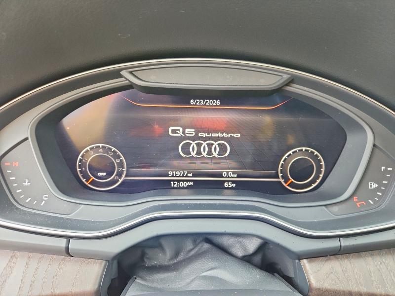 2018 Audi Q5 VIN WA1BNAFYXJ2017675 COPART salvage auction — WATER/FLOOD, Il - Salvage Cert-Flood, sold $7,100 on 2026-07-16 (photo 9)
