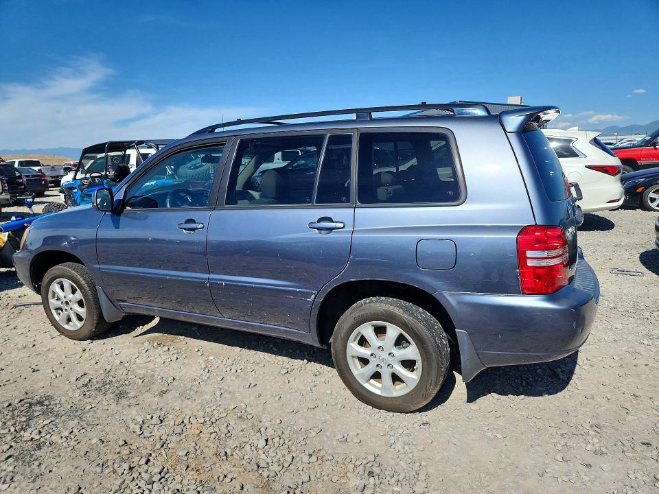 2003 Toyota Highlander VIN JTEHD21A230025122 COPART salvage auction — MINOR DENT/SCRATCHES, Ut - Certificate Of Title (P), sold $425 on 2026-07-17 (photo 2)