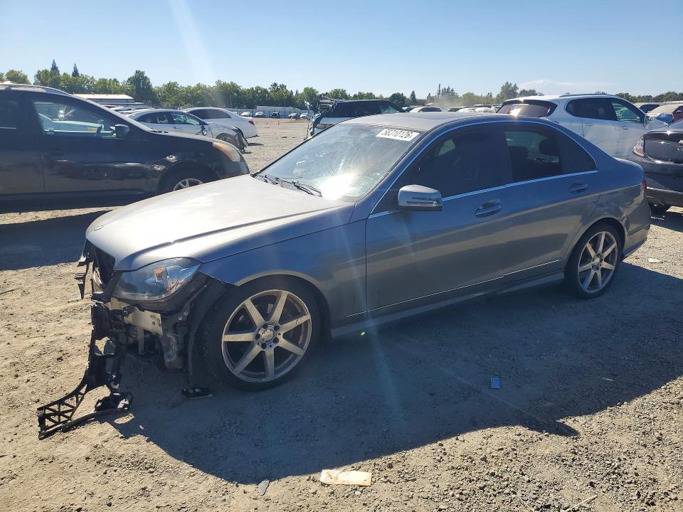 2013 Mercedes-benz C-klasse VIN WDDGF4HB2DR274222 COPART salvage auction — FRONT END, Ca - Salvage Certificate, sold $450 on 2026-07-23 (photo 1)