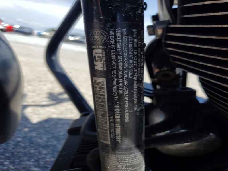 2015 Harley-davidson VIN 1HD1KBM14FB687881 COPART salvage auction — SIDE, Fl - Cert Of Title Slvg Rebuildable, sold $3,700 on 2026-07-02 (photo 9)