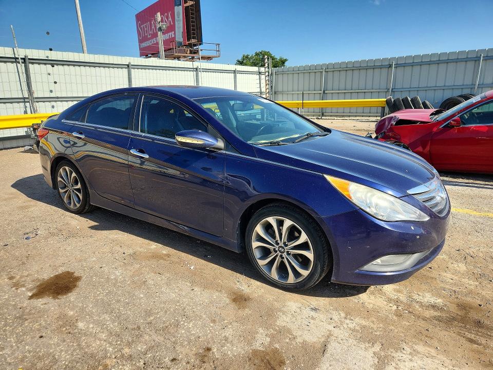 2014 Hyundai Sonata VIN 5NPEC4AC3EH825683 COPART salvage auction — REAR END, KS - CERT OF TITLE-SALVAGE, sold $800 on 2026-07-15 (photo 4)