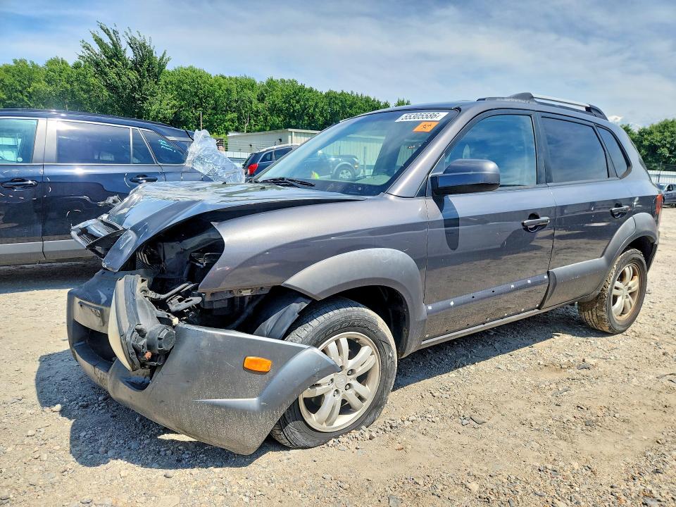 2008 Hyundai Tucson VIN KM8JN72D98U768963 COPART salvage auction — FRONT END, Va - Certificate Of Title, sold $400 on 2026-07-07 (photo 1)
