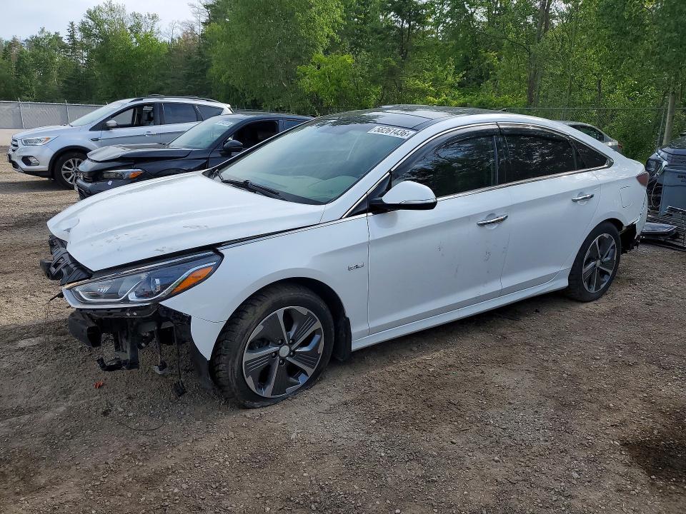 2018 Hyundai Sonata hybrid VIN KMHE34L36JA087422 COPART salvage auction — FRONT END, ON - PERMIT SALVAGE, sold $2,000 on 2026-07-16 (photo 1)
