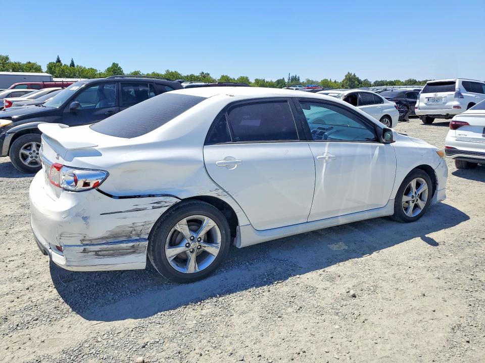 2012 Toyota Corolla VIN 5YFBU4EE4CP041332 COPART salvage auction — REAR END, CA - SALVAGE CERTIFICATE, sold $3,000 on 2026-07-21 (photo 3)