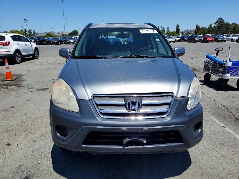 2005 Honda Cr-v VIN JHLRD78895C060625 COPART salvage auction — REAR END, Ca - Salvage Certificate, sold $750 on 2026-07-31 (photo 5)