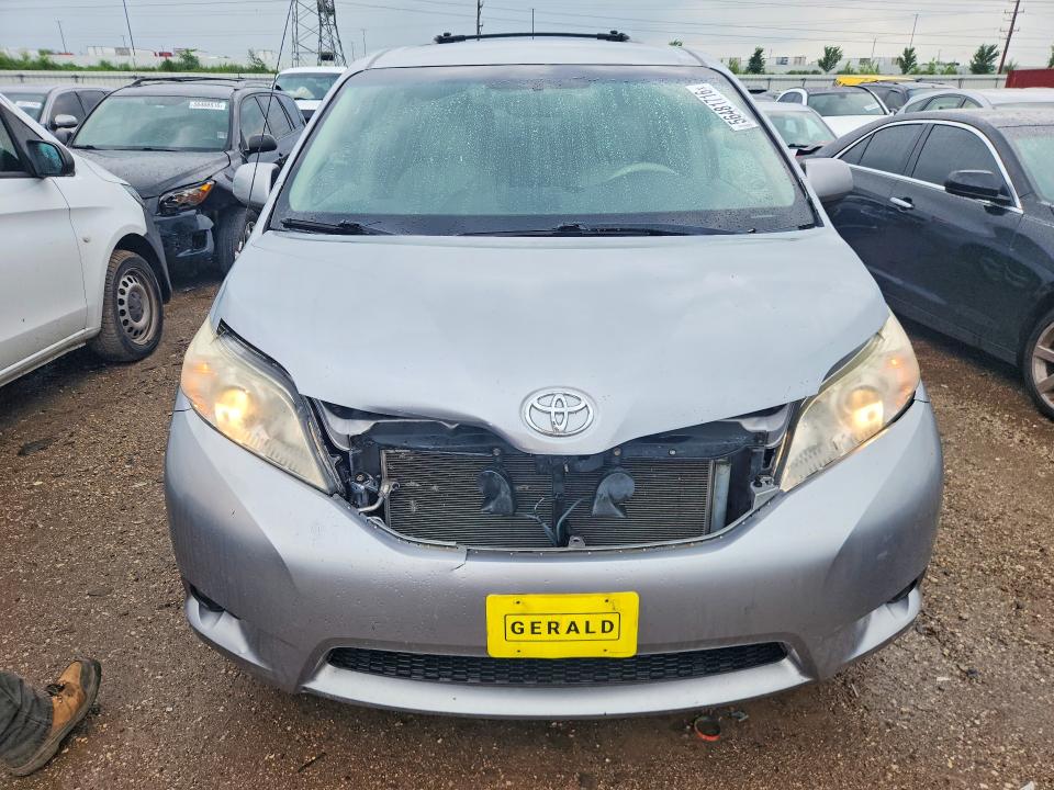 2012 Toyota Sienna VIN 5TDKK3DC5CS231132 COPART salvage auction — FRONT END, Il - Salvage Certificate, sold $2,100 on 2026-07-16 (photo 5)