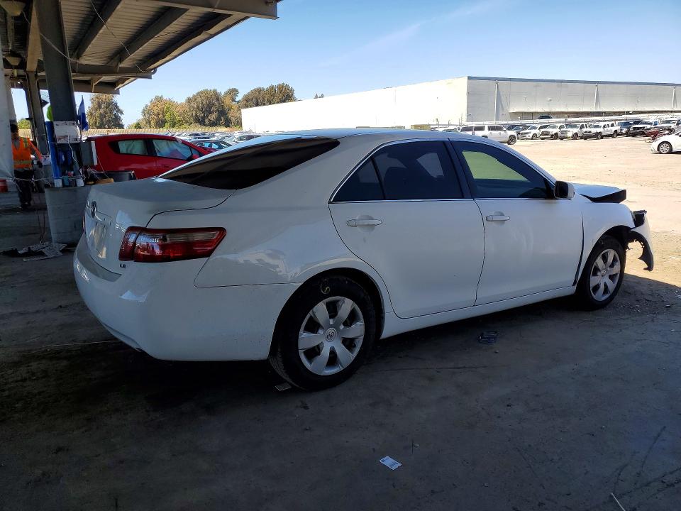 2007 Toyota Camry VIN JTNBE46K173004833 COPART salvage auction — FRONT END, CA - SALVAGE CERTIFICATE, sold $425 on 2026-07-21 (photo 3)