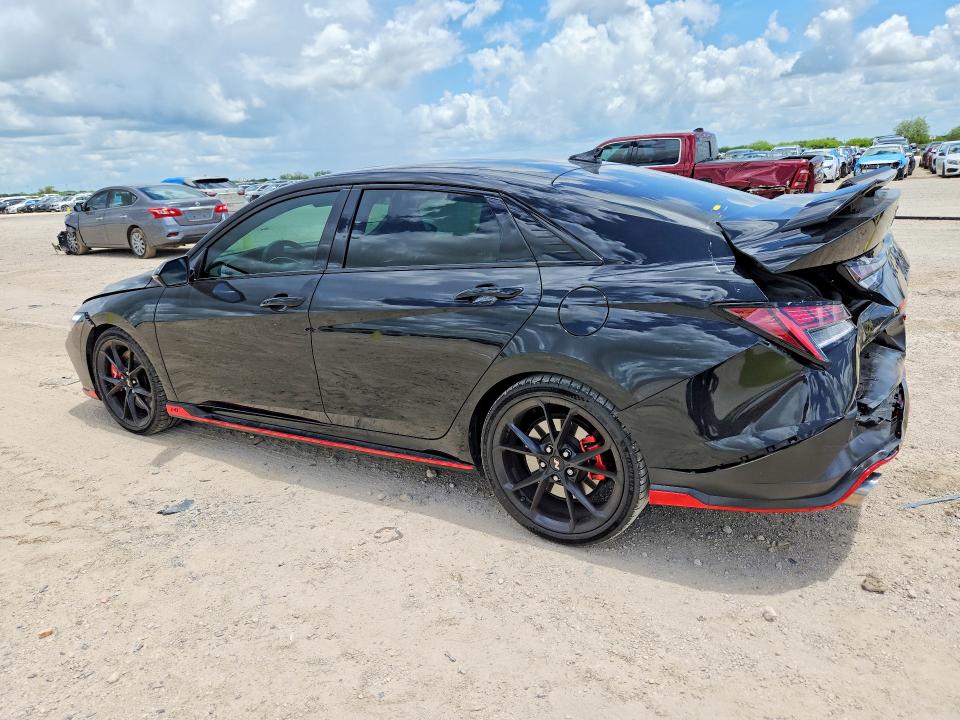 2025 Hyundai Elantra VIN KMHLW4DK6SU032005 COPART salvage auction — REAR END, TX - SALVAGE VEHICLE TITLE, sold $6,700 on 2026-07-30 (photo 2)