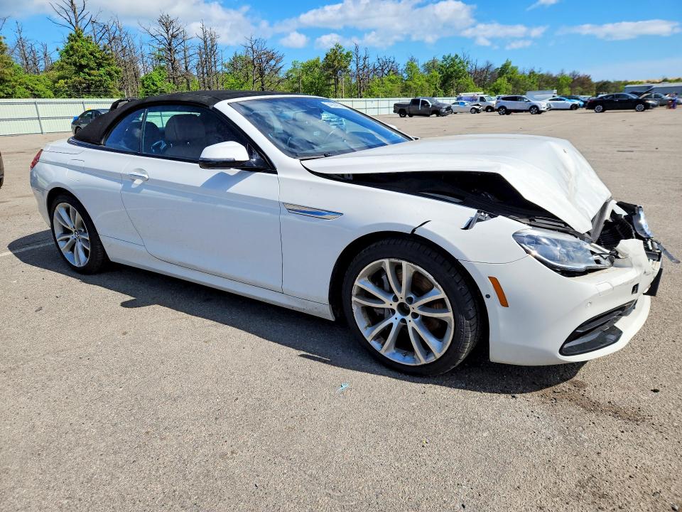 2016 BMW 6er VIN WBA6F7C53GD930404 COPART salvage auction — FRONT END, Ny - Mv-907A Salvage Certificate, sold $2,600 on 2026-08-03 (photo 4)