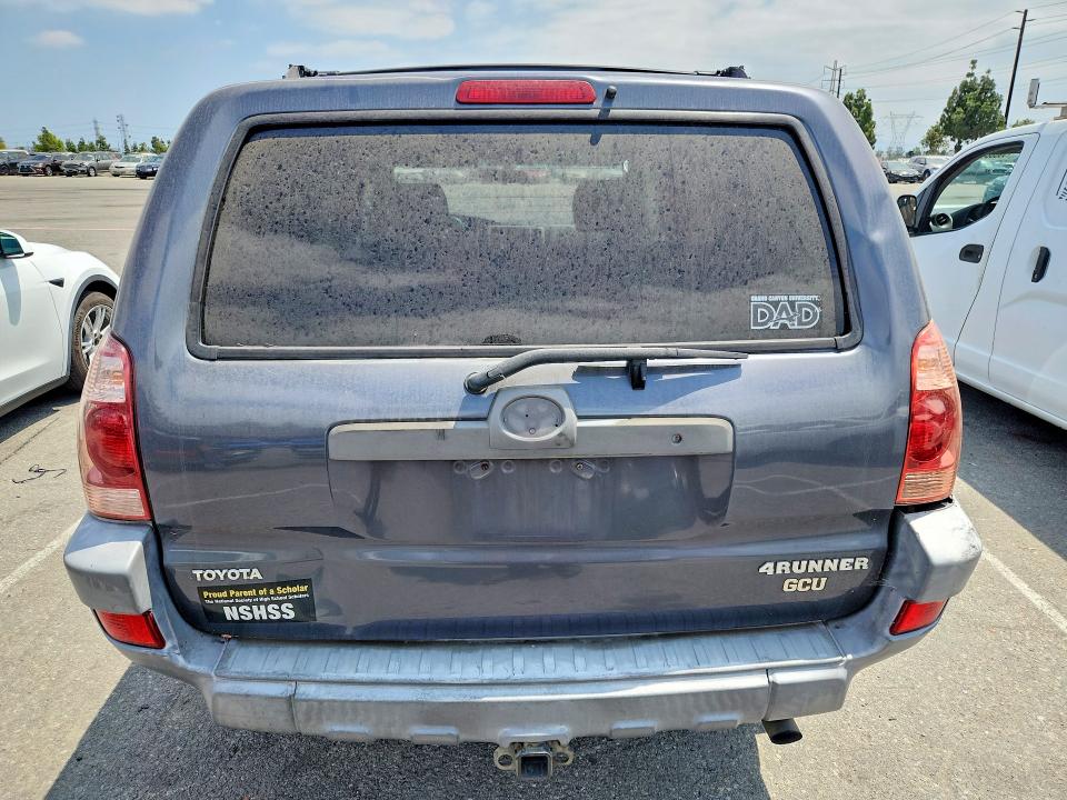 2003 Toyota 4runner VIN JTEZU14R938001160 COPART salvage auction — REAR END, CA - DIS/DLR/EXP ONLY CLEAN TITLE, sold $1,400 on 2026-07-14 (photo 6)