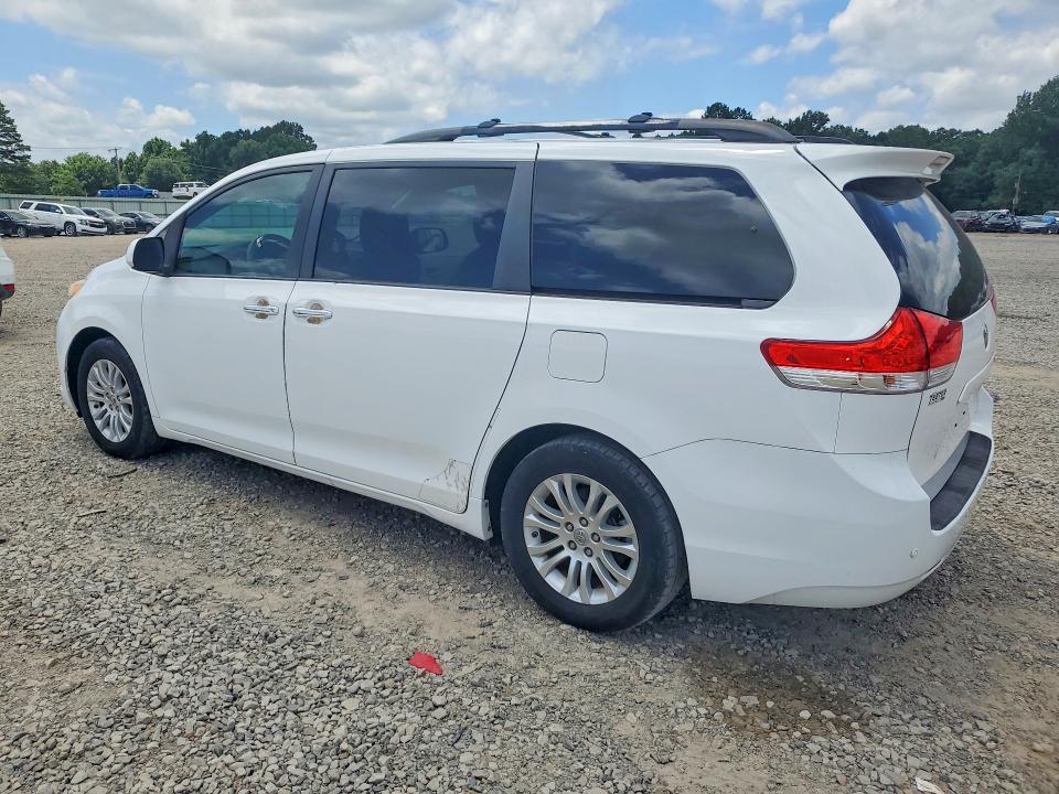 2012 Toyota Sienna VIN 5TDYK3DC8CS211970 COPART salvage auction — HAIL, Ar - Cert Of Title-Salvage, sold $4,500 on 2026-07-13 (photo 2)