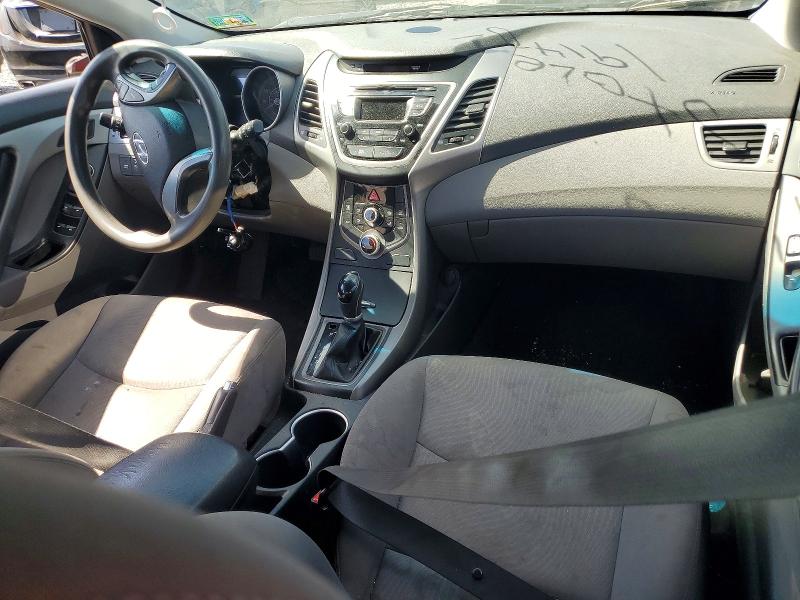2016 Hyundai Elantra VIN KMHDH4AE7GU574847 COPART salvage auction — VANDALISM, Nj - Cert Of Title-Salvage, sold $950 on 2026-07-31 (photo 8)
