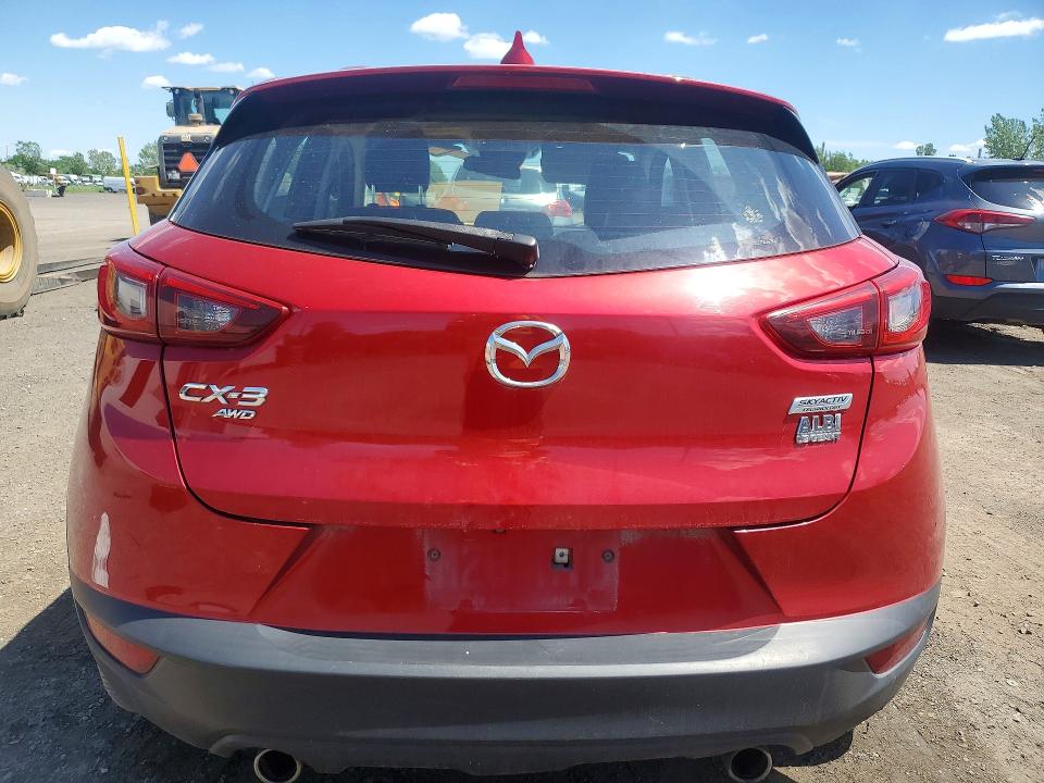 2018 Mazda Cx-3 VIN JM1DKFD76J0330412 COPART salvage auction — FRONT END, Qc - Gravement Accidente, sold $600 on 2026-07-21 (photo 6)
