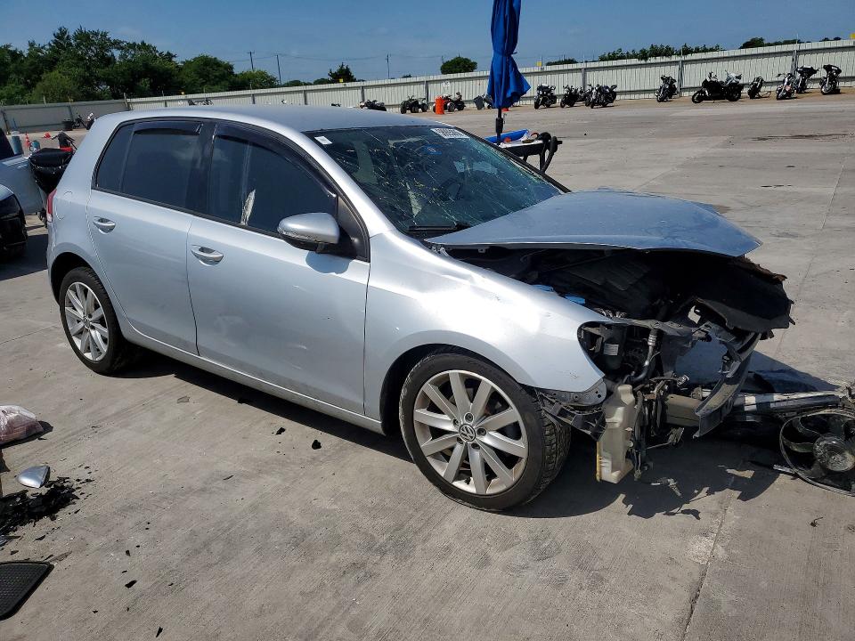 2011 Volkswagen Golf VIN WVWDM7AJ8BW202753 COPART salvage auction — FRONT END, TX - SALVAGE VEHICLE TITLE (P), sold $350 on 2026-07-09 (photo 4)