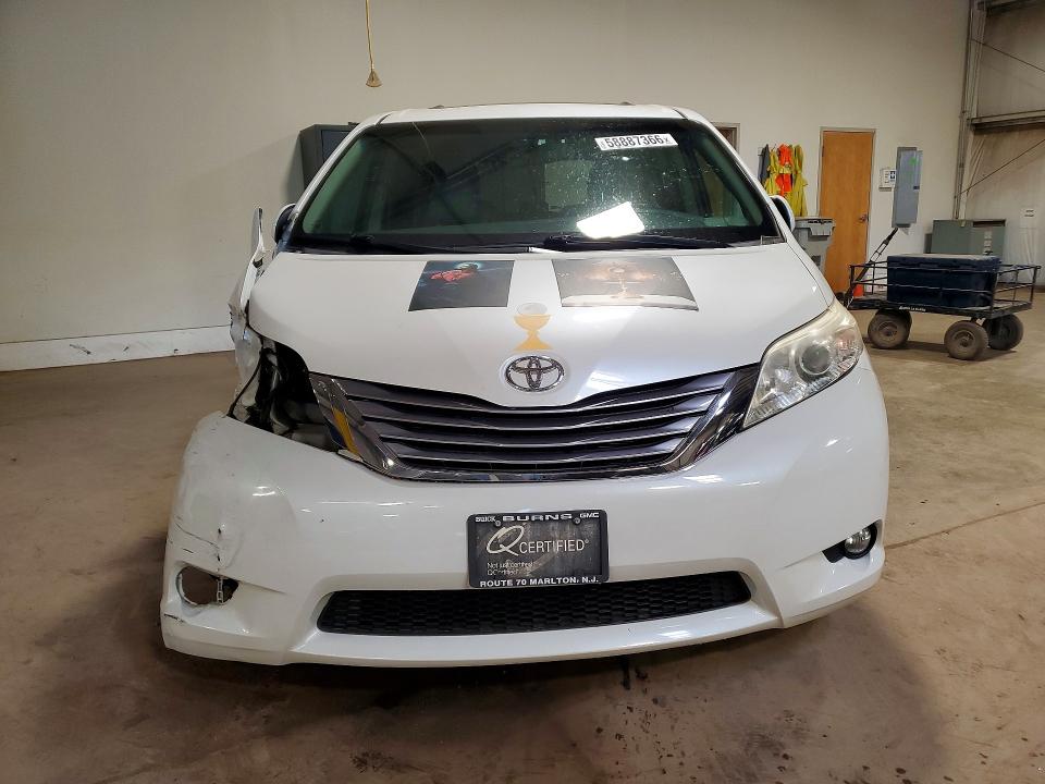 2016 Toyota Sienna VIN 5TDYK3DC3GS744976 COPART salvage auction — FRONT END, Pa - Certificate Of Salvage, sold $5,900 on 2026-07-15 (photo 5)